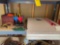 Corn hole boards, lawn darts, slight shot, 2 sets of cornhole bags