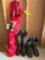 lawn chair, rubber boots, size 10 mens or size 9 womens muck boots