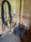 tire pump, extension cord, hose wand, stand