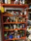 garage shelf & contents, mainly nails & screws