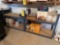 2 metal shelves