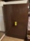 Locking metal cabinet with mirror