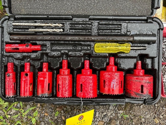 Hole saw kit, Rivet tool