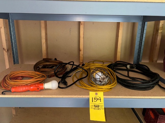 extension cords, corded lights, jumper cables