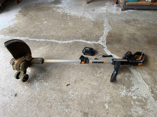 Worx battery powered weed eater