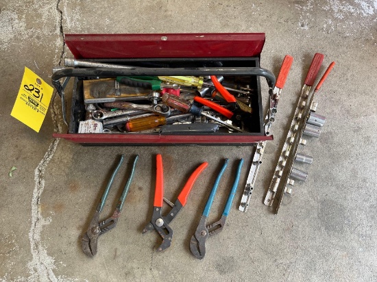 toolbox w/ hand tools