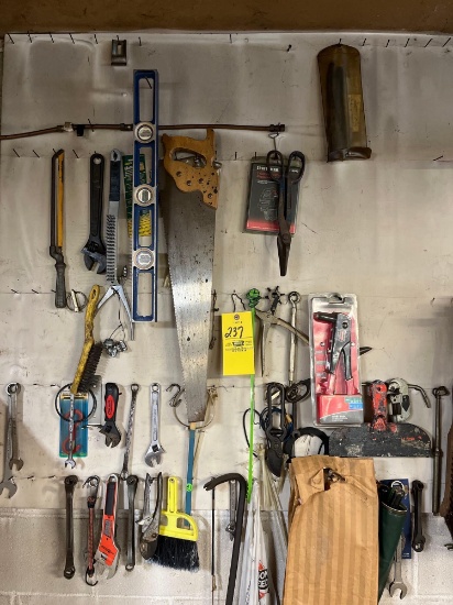 assorted hand tools & hardware