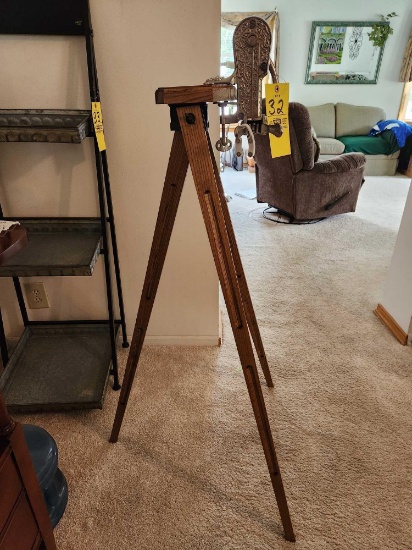 Wine Bottle Opener on Wood Stand