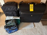 suitcases, lunch boxes