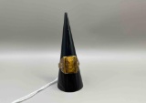 10k gold men's tiger eye soldier ring, 5.1 grams