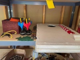 Corn hole boards, lawn darts, slight shot, 2 sets of cornhole bags