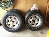 4 like new tread Goodyear tires, 3 are mounted