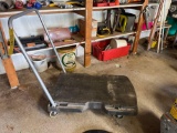 Rubbermaid cart w/ foldable handle