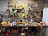 contents on and above work bench