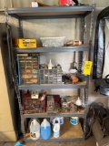 garage shelf & contents