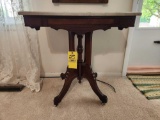 Marble Top Side Table On Wheels