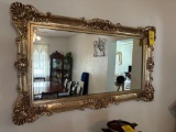 Large Ornate Wall Mirror - Plastic Frame