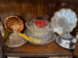 egg glass tray, crystal glass, shell candy bowl, other glass bowls