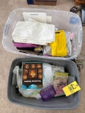 2 tubaware containers, linings, blender, cookie cut outs, clothes
