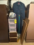 Plastic storage bins, plastic filing bins, dickies coverall, carhartt coverall