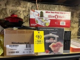 NIB KitchenAid hand mixer, pyrex casserole dishes, kitchen items