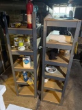 (2) 5ft shop shelves, contents included