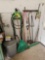 Yard Tool Assortment & Galvanized Trash Can