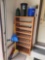 5 Ft. Wooden Shoe Rack, Waste Bins, & Broom Assortment