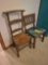 High Back Caned Chair & Cushioned Chair