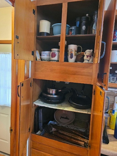 Kitchen Cabinet Contents - Pots, Pans, Mugs, Glassware, & Baking Items