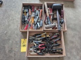 Assortment of Screwdrivers, Snips, Grips, & Hammers