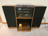 Panasonic Stereo Cabinet & Cassette Assortment