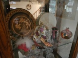 Display Cabinet Contents - Figurines, Glassware, Small Decor, & Glass Bells