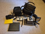 Polaroid Colorpack Land Camera, Garmin System, & Kodak Instamatic 104 Camera