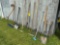 assorted yard tools