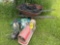 portable heater - old wheel barrow - sprayer - cable