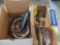 assorted wire, shock absorber, wheel cylinder repair kits, hardware, misc