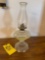 heavy glass oil lamp