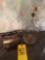 primitive dover electric iron, early one gallon glass jug