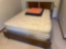 4 pc full size bedroom suite includes, chest of drawers, end table, dresser and chair