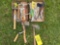 assorted hand tools - hatchets