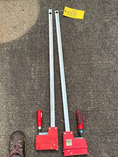 pair of Bessey clamps