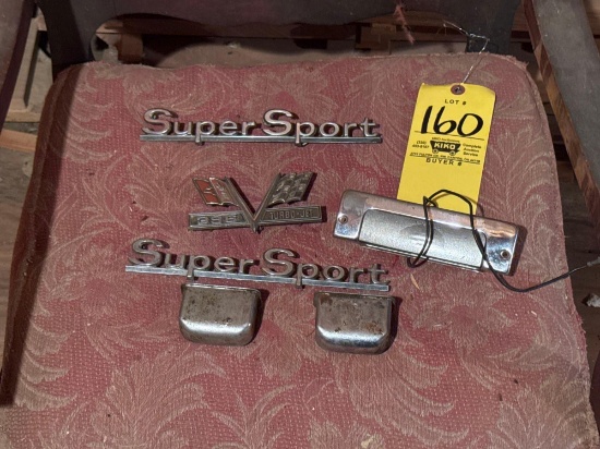 Super Sport and 396 Turbo Jet emblems - ash tray inserts etc