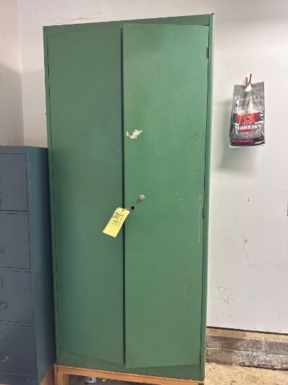 Green Two Door Cabinet, Hardware, Fluids,Electrical,Door Hinges