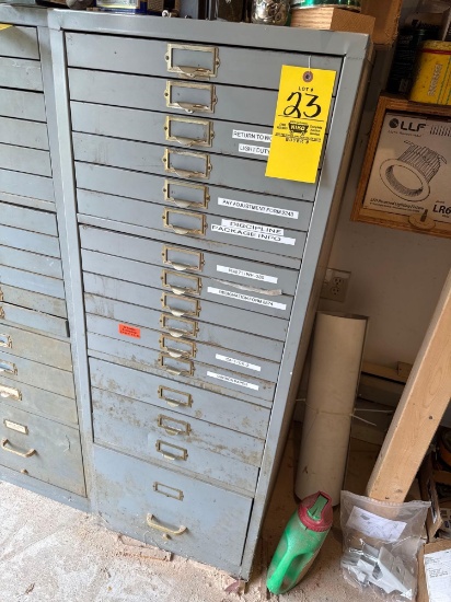 metal cabinet with hardware
