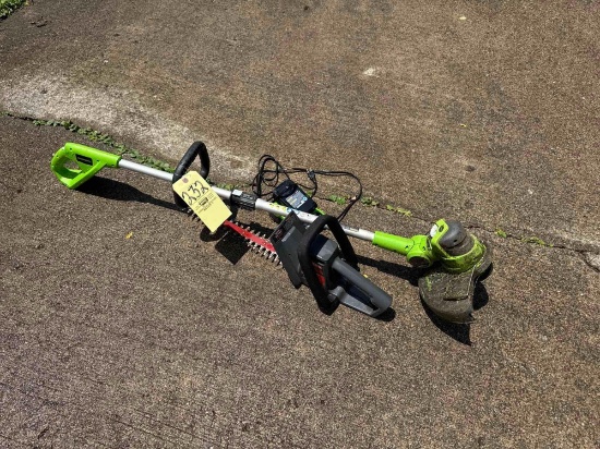 GreenWorks Battery Trimer, Hedge Trimmer