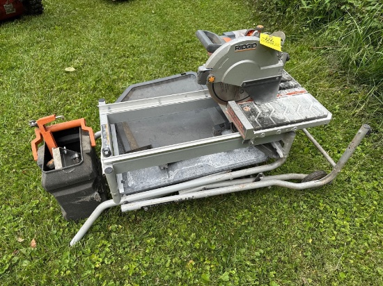 Ridgid tile saw with stand