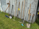assorted yard tools