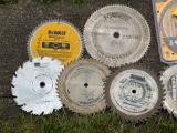 assorted saw blades