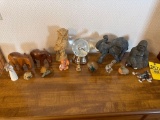 assorted animal figurines